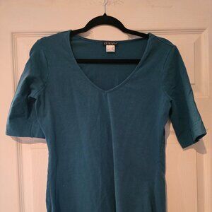 Venus-Teal stretch long blouse